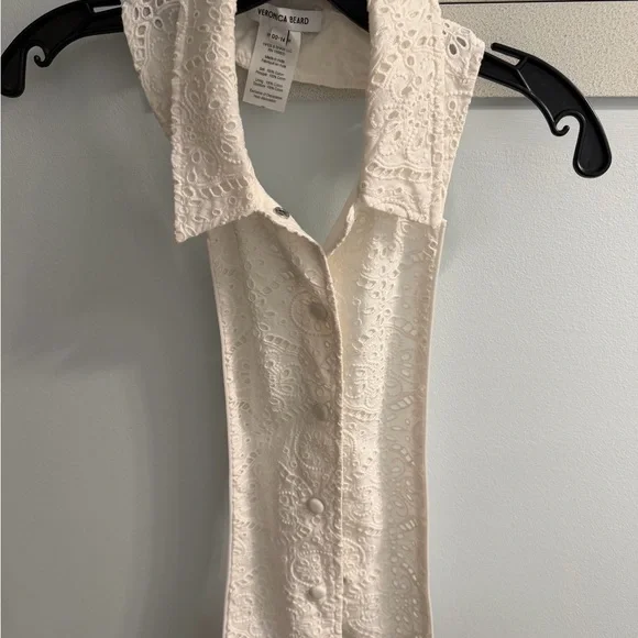 Veronica Beard Cream Lace Collar Dickey - Picture 2 of 2
